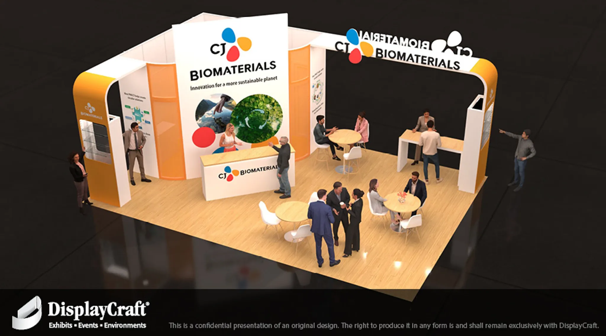 20x30 Île booth design by DisplayCraft